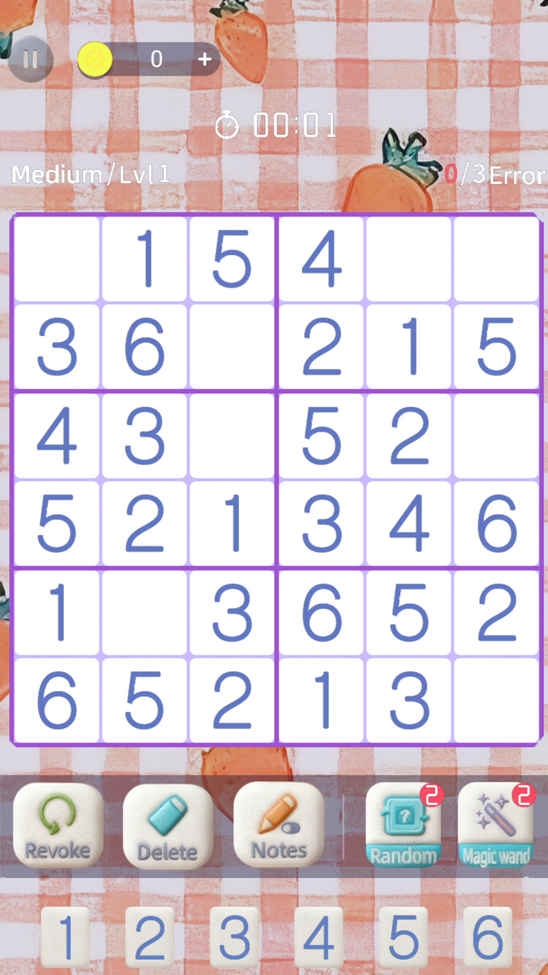 Sudoku Dream screen four